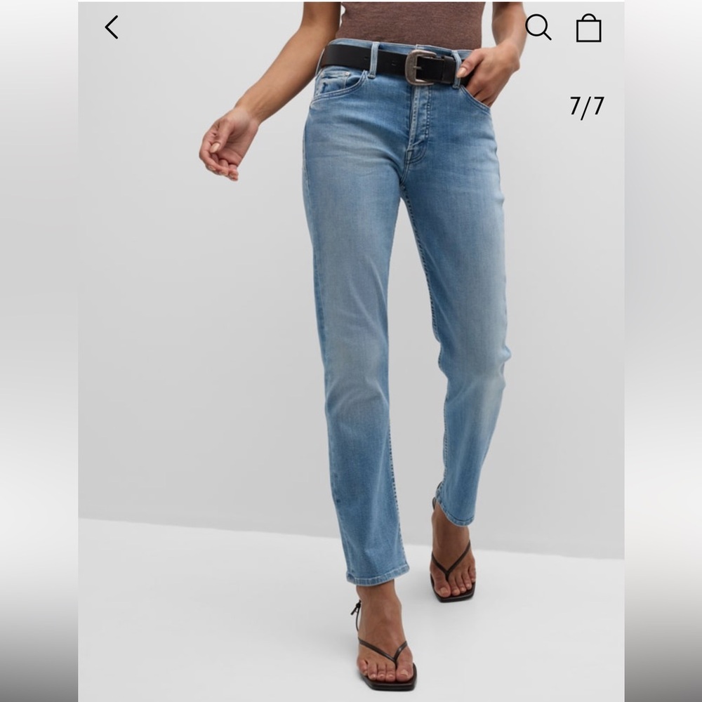 MOTHER LIL’ THE TOMCAT SKIMP JEANS ALL OVER THE MAP SIZE 26 - Picture 6 of 16